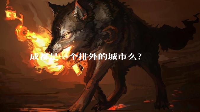 成都是一个排外的城市么？