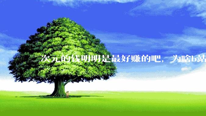 二次元的钱明明是最好赚的吧，为啥b站会亏损到现在呢？