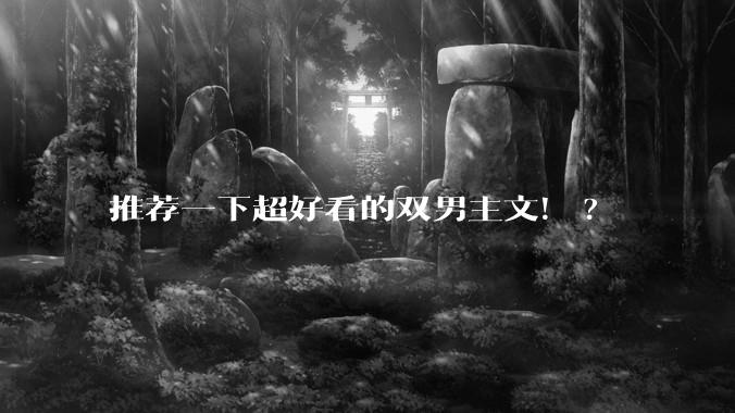 推荐一下超好看的双男主文！?