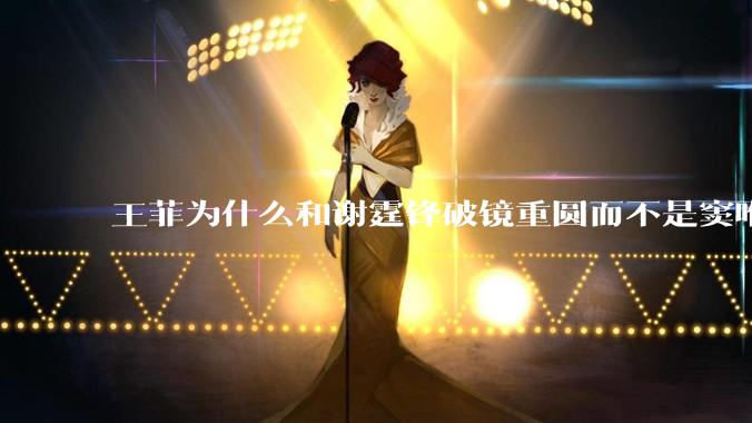 王菲为什么和谢霆锋破镜重圆而不是窦唯？