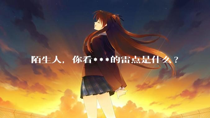 陌生人，你看***的雷点是什么?